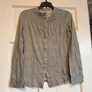 Flattering Checkered Patterned Blouse, Size S